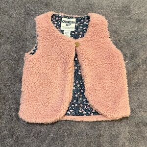 OshKosh B'gosh Pink Fuzzy Vest